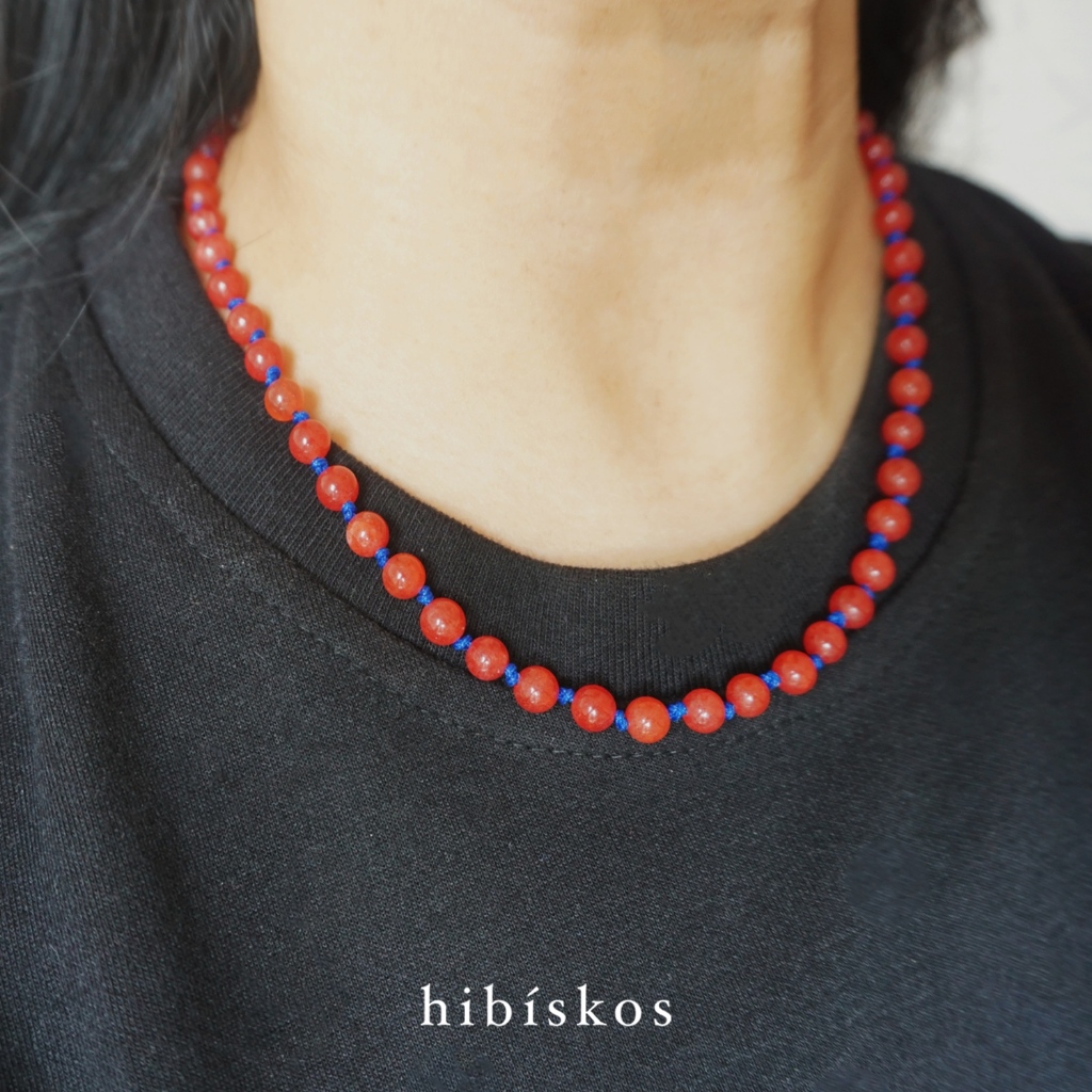 hibiskos - gemstones necklace simpul