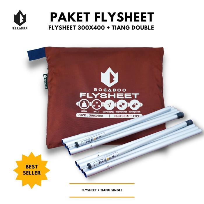 Tiang Flysheet Double Pole KILLEEN+Flysheet 3x4 - Econopack Pole -Tarp