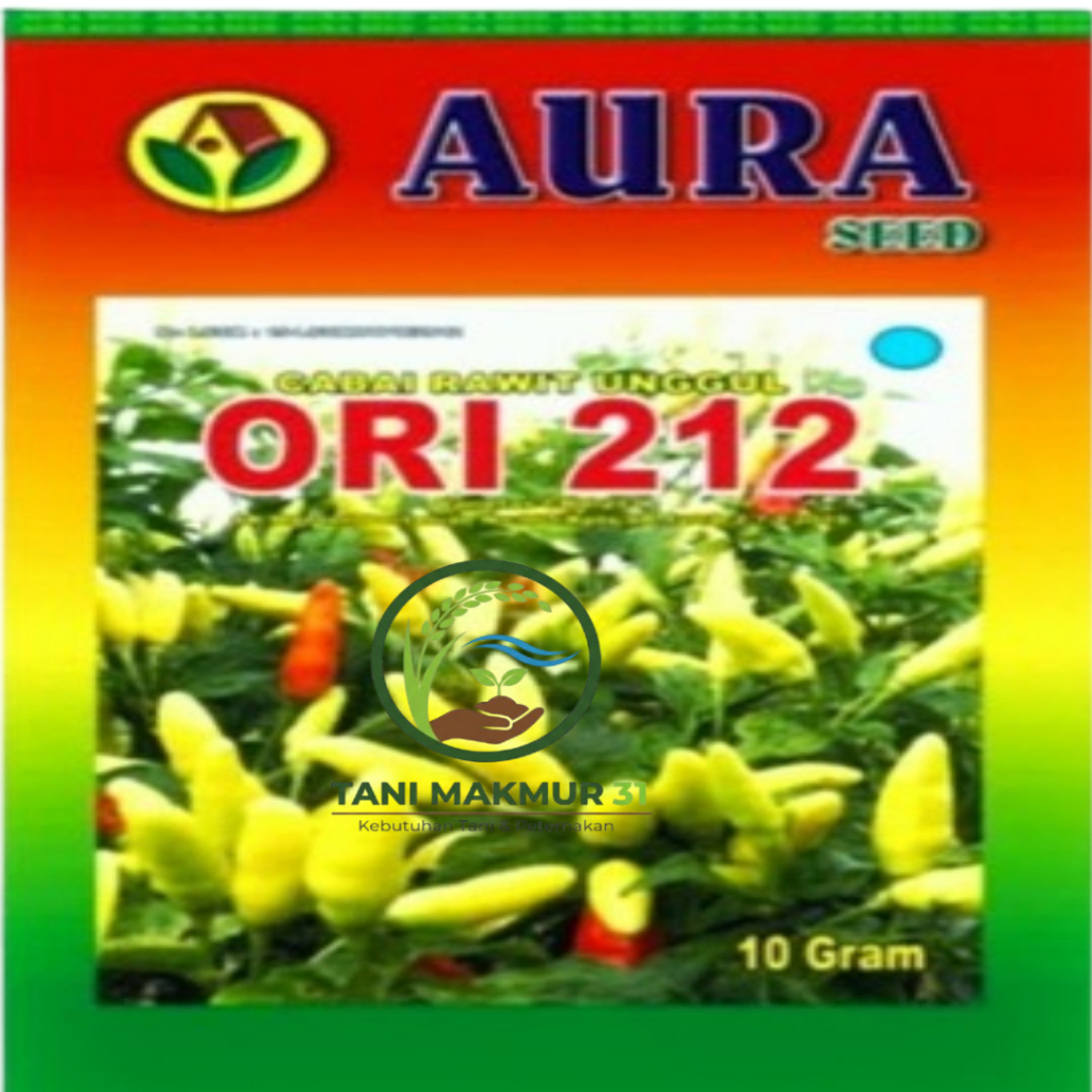 Benih Bibit Cabe ORI 212 10g Cap Aura Seed Produk Asli Cabe Rawit Setan