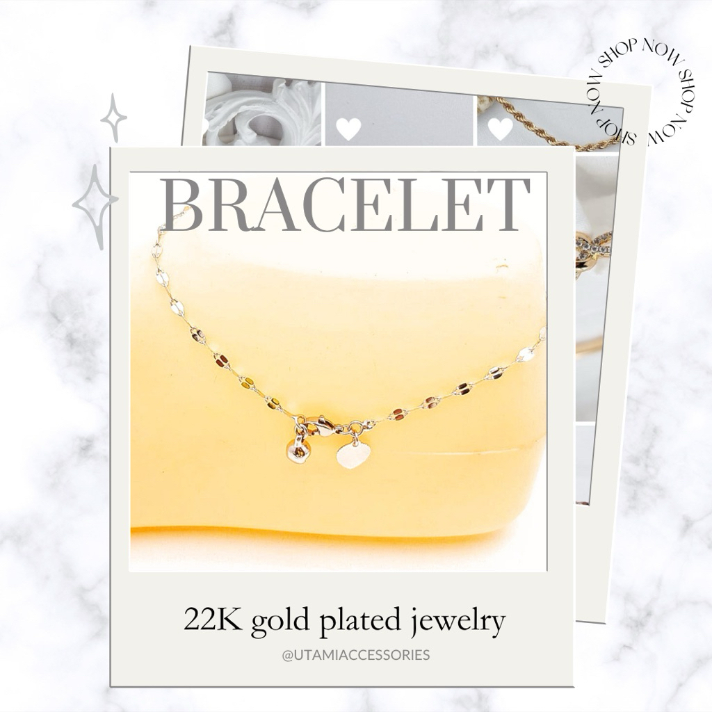 GELANG KAKI DEWASA EMAS SILVER