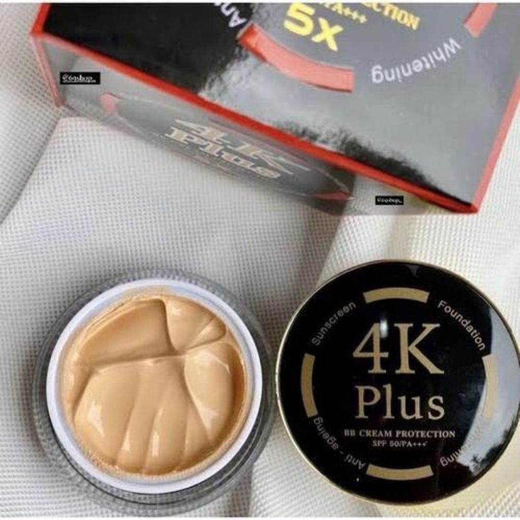 BB Cream 4K Plus Thailand Asli – Krim Pemutih & Pencerah Wajah Glowing Halus(01)