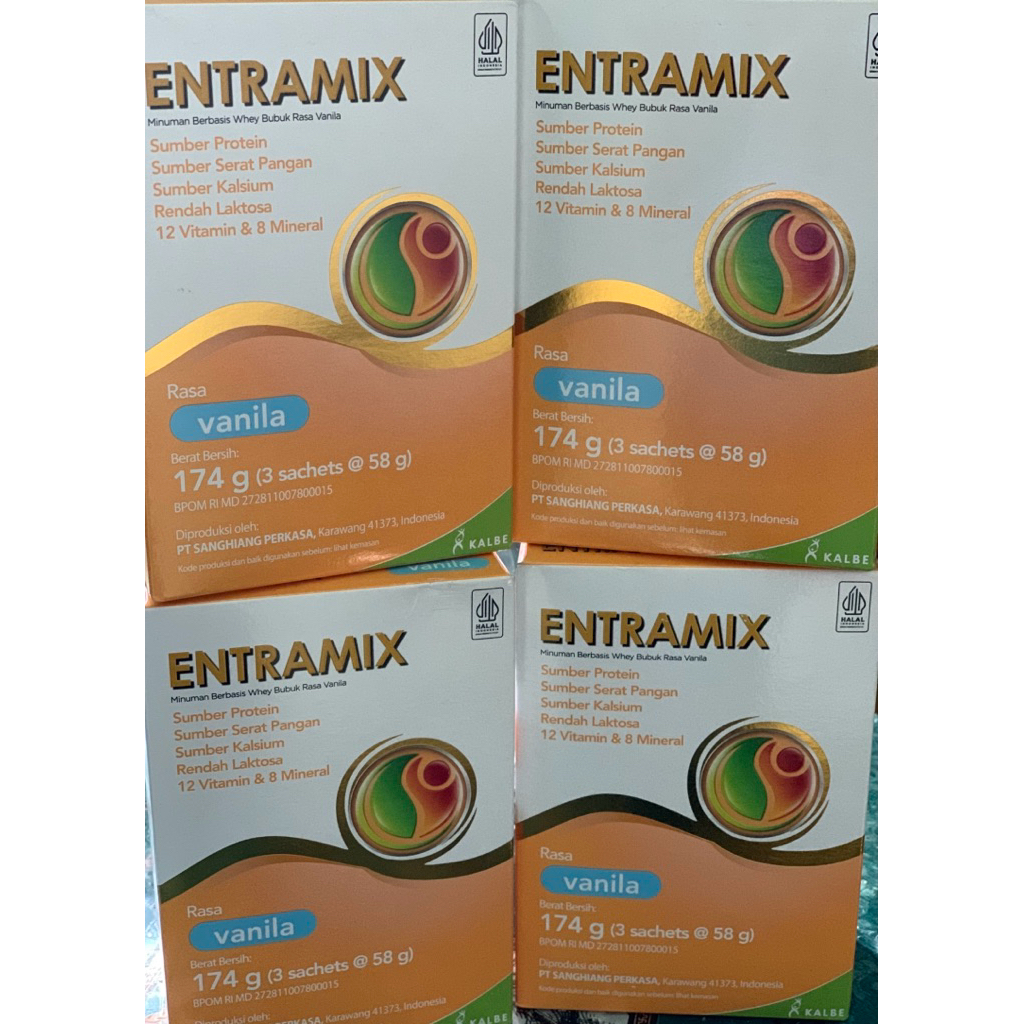 ENTRAMIX VANILLA 174gr susu nutrisi lansia