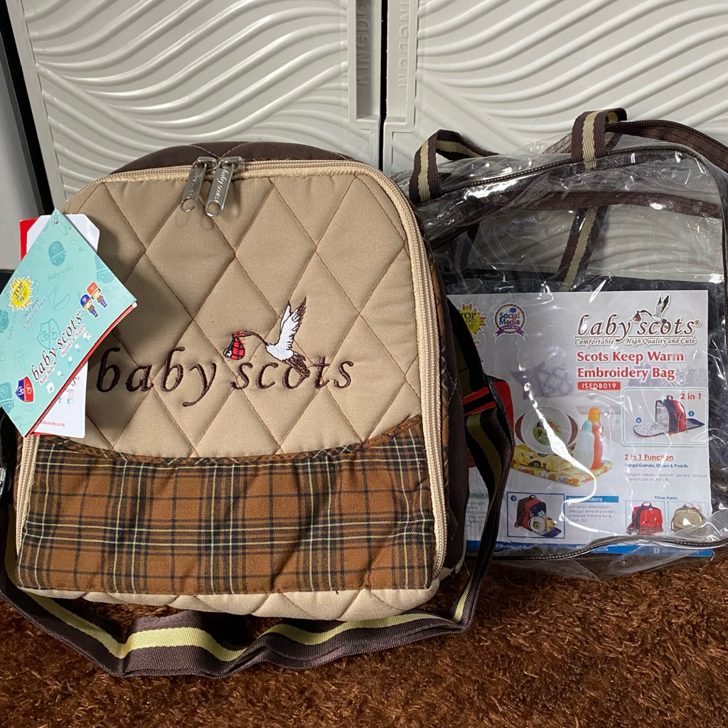 New (bukan preloved) Baby scots tas bayi diapers bag baby