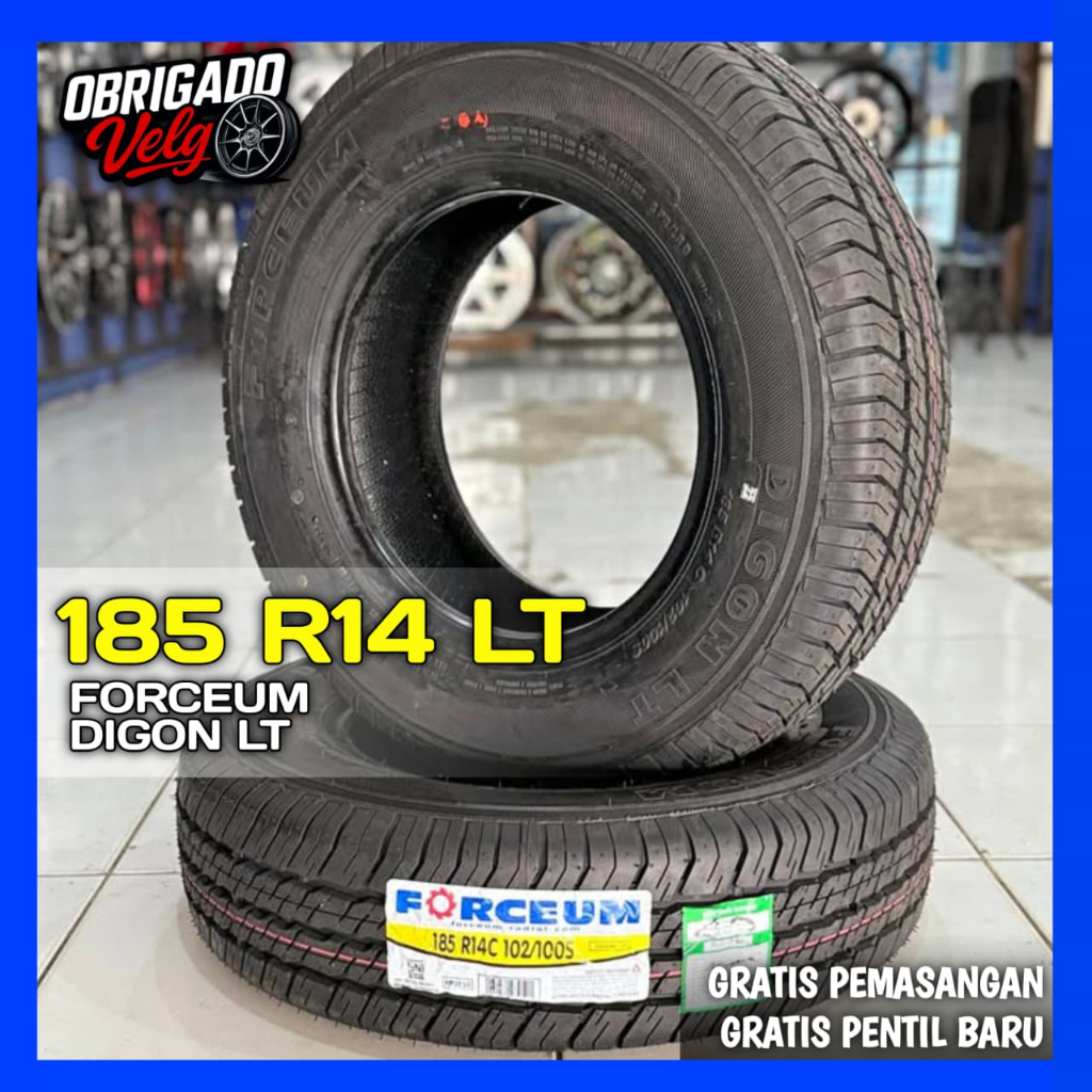 Ban Tubeless Muatan Berat R14 Granmax L300 Carry 185 Ring 14 LT PR FORCEUM DIGON LT - OBRIGADO VELG