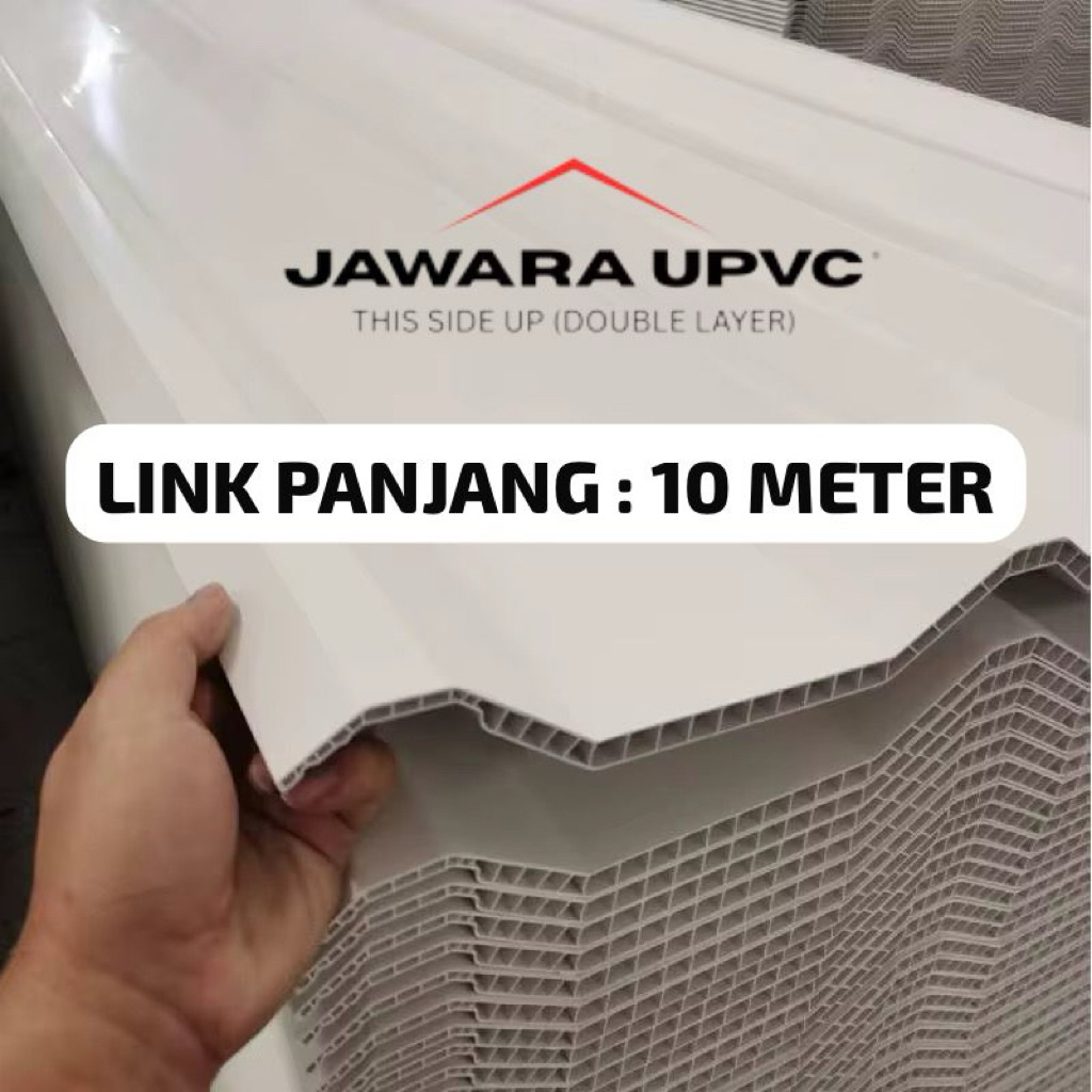 Atap Upvc Double Layer Jawara Tebal 10 MM / Alderon Doubel Layer