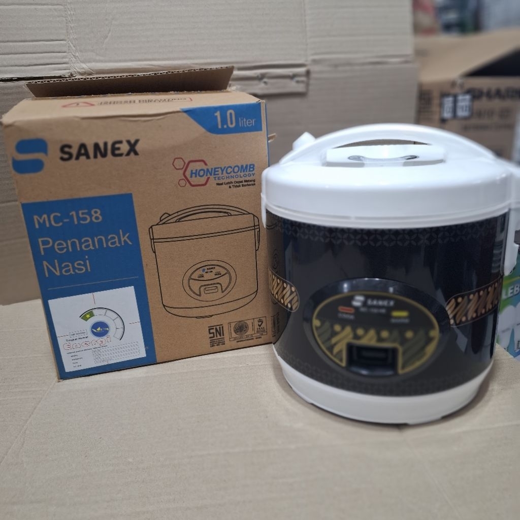 MAGIC COM SANEX KAPASITAS 1 LITER HITAM RICE COOKER KECIL MURAH
