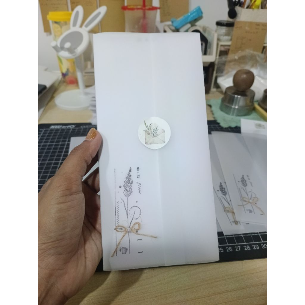 Bisa custom sizePO Amplop kalkir cover undangan tanpa sabuk