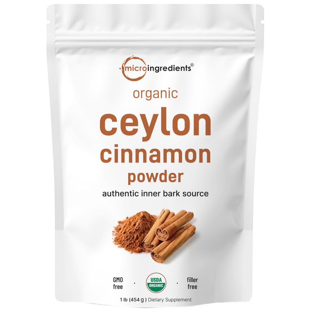 New Packaging Micro Ingredients Organic Ceylon Cinnamon Powder Original 454 Grams