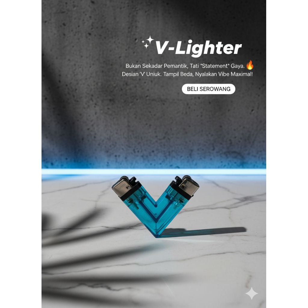 Korek Api Tokai unik_Korek Inisial V_Korek Estetik