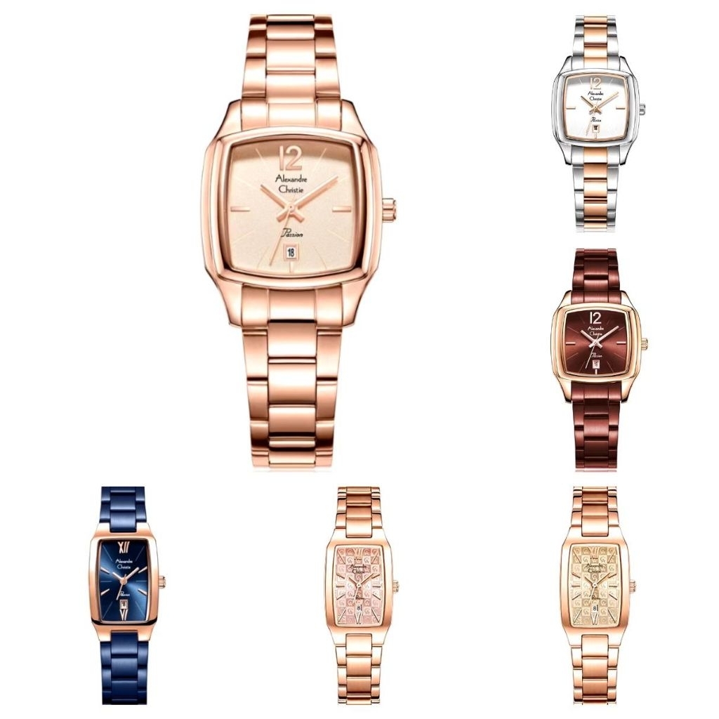 AC 2455 JAM TANGAN WANITA FASHION ALEXANDRE CHRISTIE AC2454/ AC 2455 RANTAI ORIGINAL  AC 2454 2B53 2
