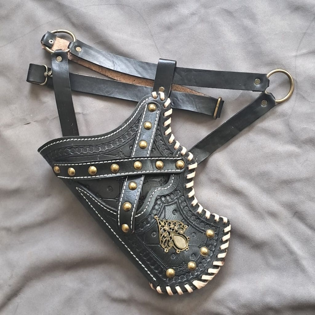 QUIVER BEST SELLER Quiver Kulit Mongol Seri Silang - Hitam