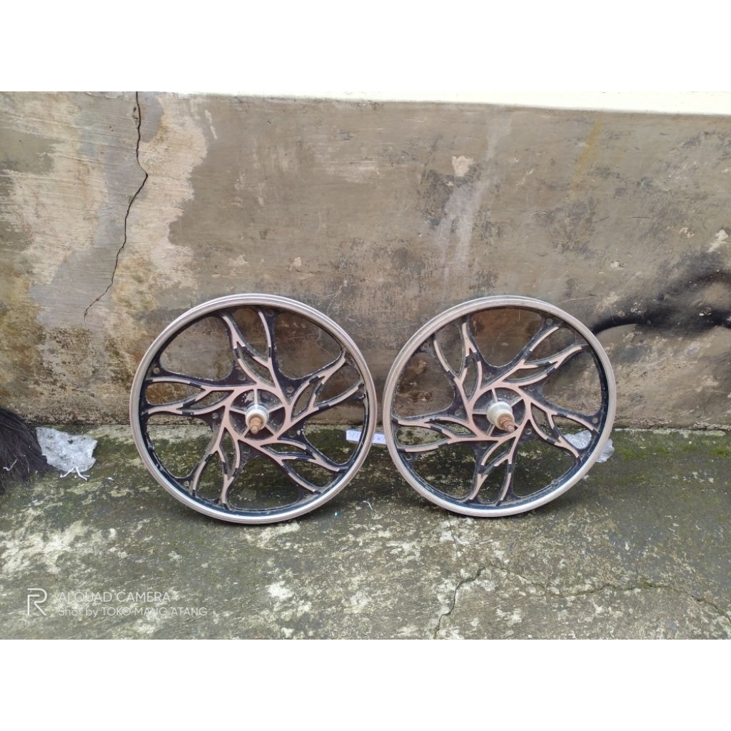Sepasang Velg kipas racing alloy akar ban 20 sepeda bmx lipat minion low rider motobike