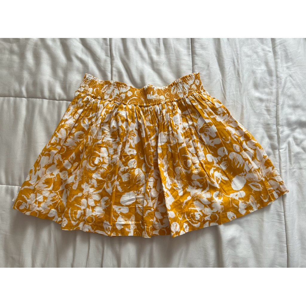 preloved rok forever21 bunga kuning