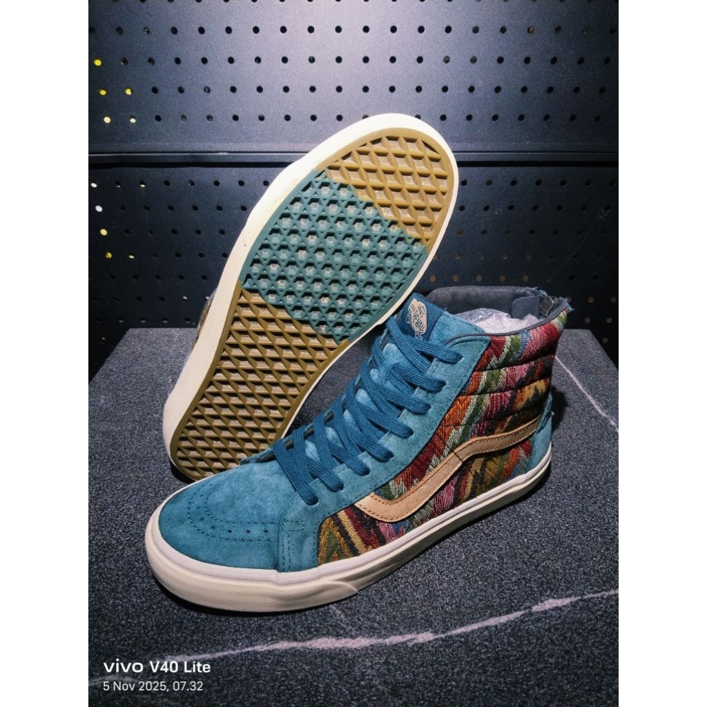 (second) Vans SK8 Hi Zip CA Suede Italian Weav size 42