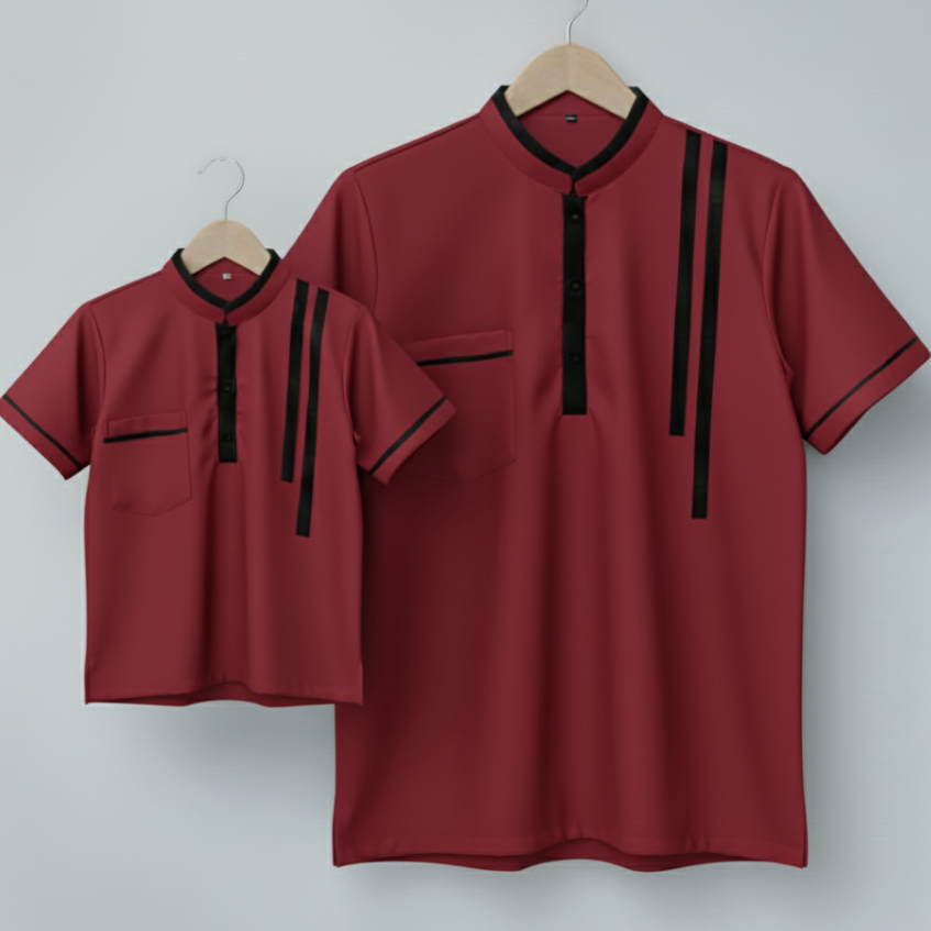 Koko Dewasa bahan Katun Toyobo,Kemeja Koko Couple untuk ayah dan Anak,baju kapel untuk Keluarga