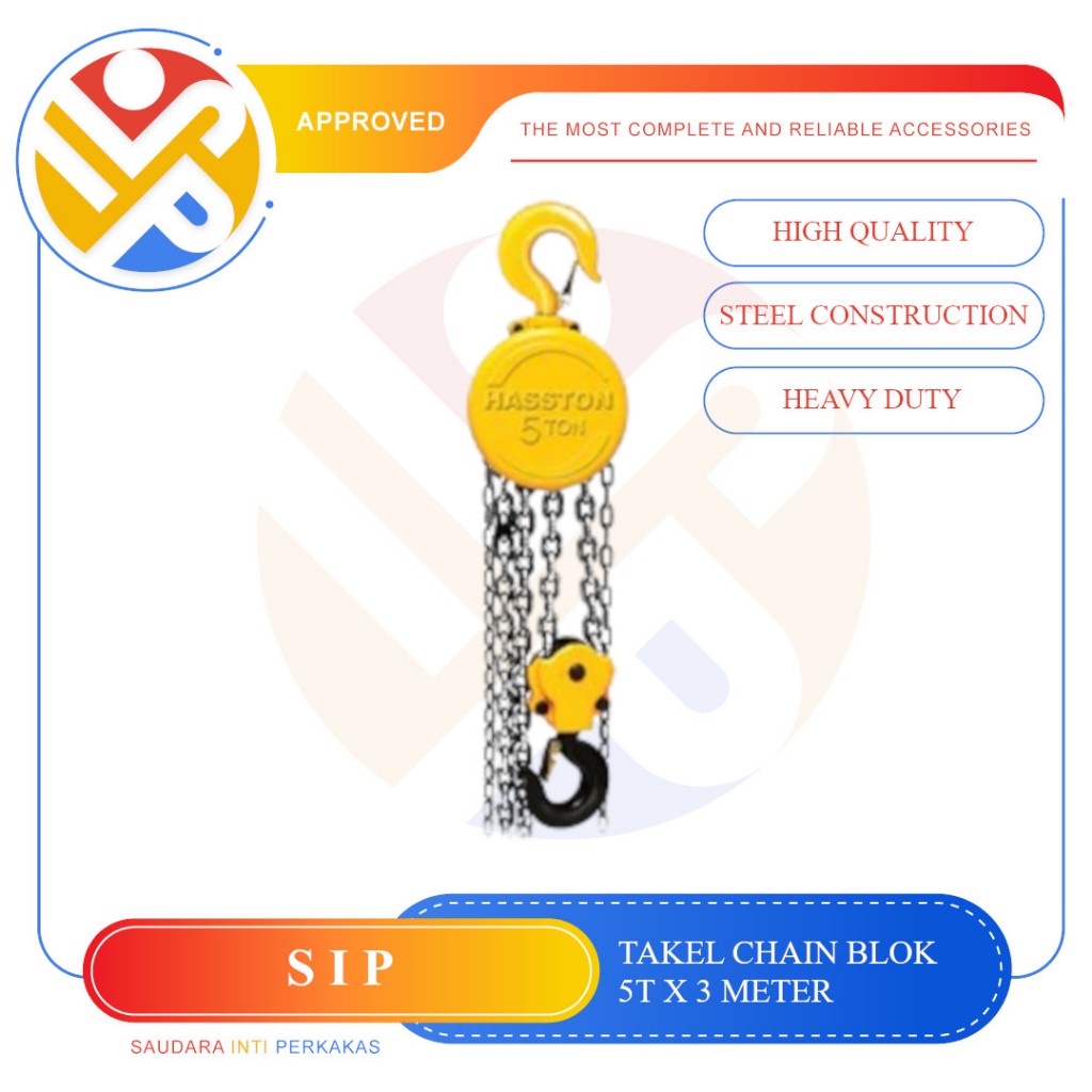 HASSTON PROHEX Chain Block / Takel 5 Ton x 3 Mtr