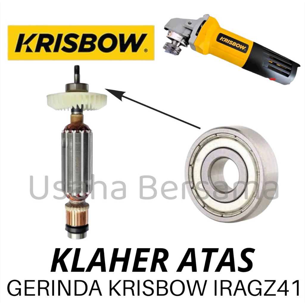 BEARING ATAS GERINDA IRAGZ41 KRISBOW KLAHER BAGIAN ATAS KIPAS ARMATURE GERINDA KRISBOW KLAHER KRISBO