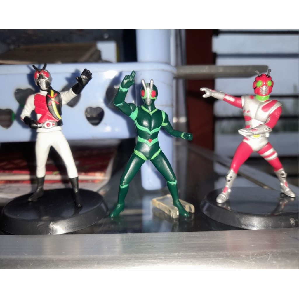 HG Mini Kamen Rider X dan Kamen Rider J - Bandai Ori