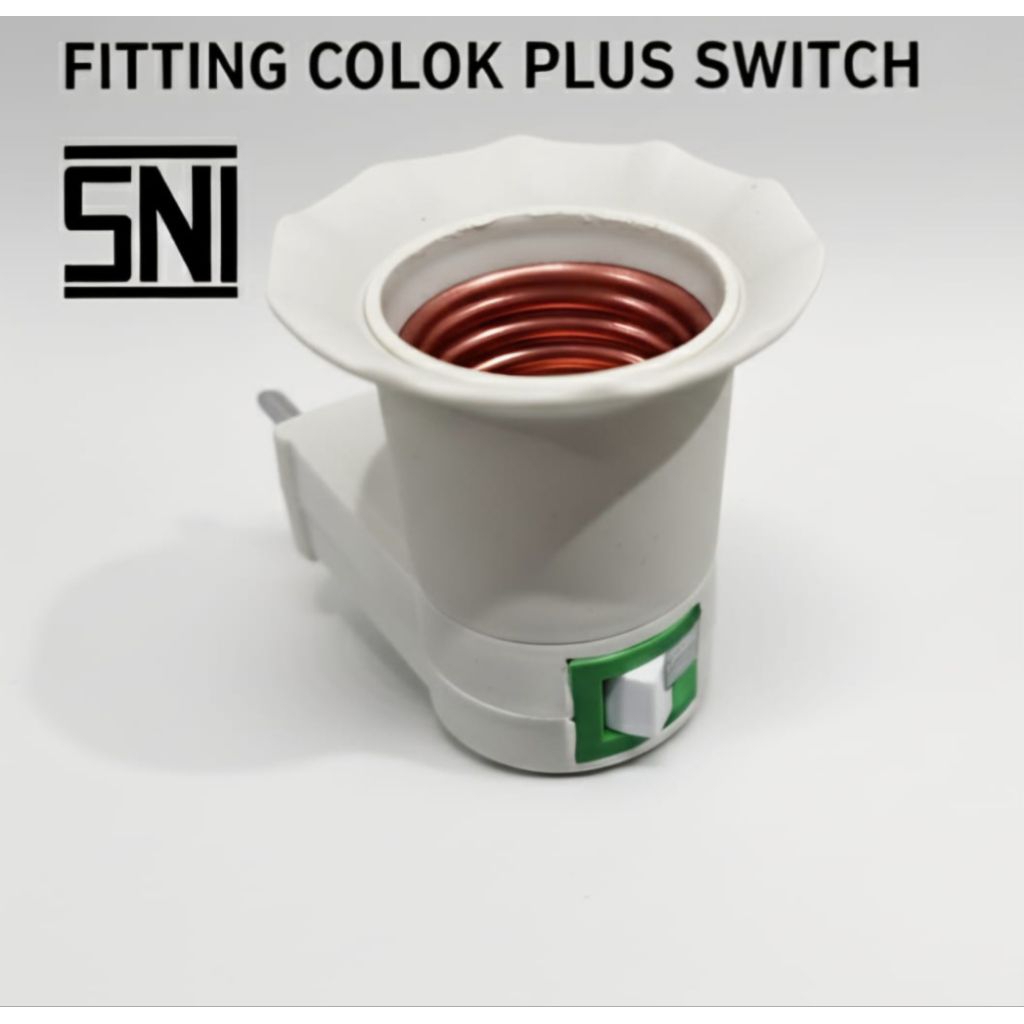 fiting lampu colok saklar#fiting lampu colok