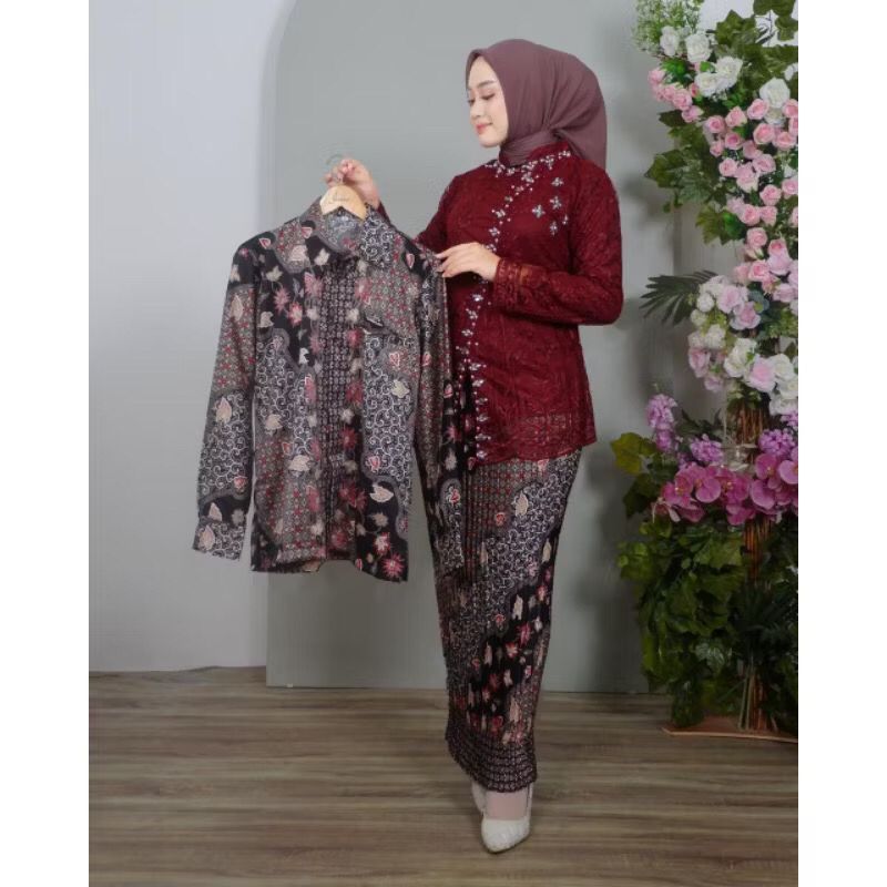 Janggan Kebaya Couple Batik Mewah Elegan