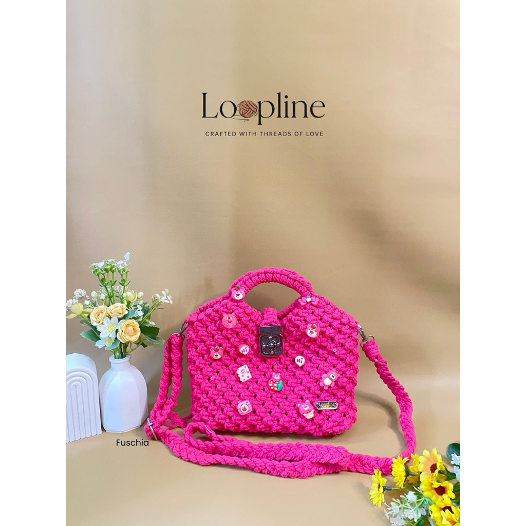 Tas Rajut Handmade | Tas Wanita Estetik dengan Tali Panjang