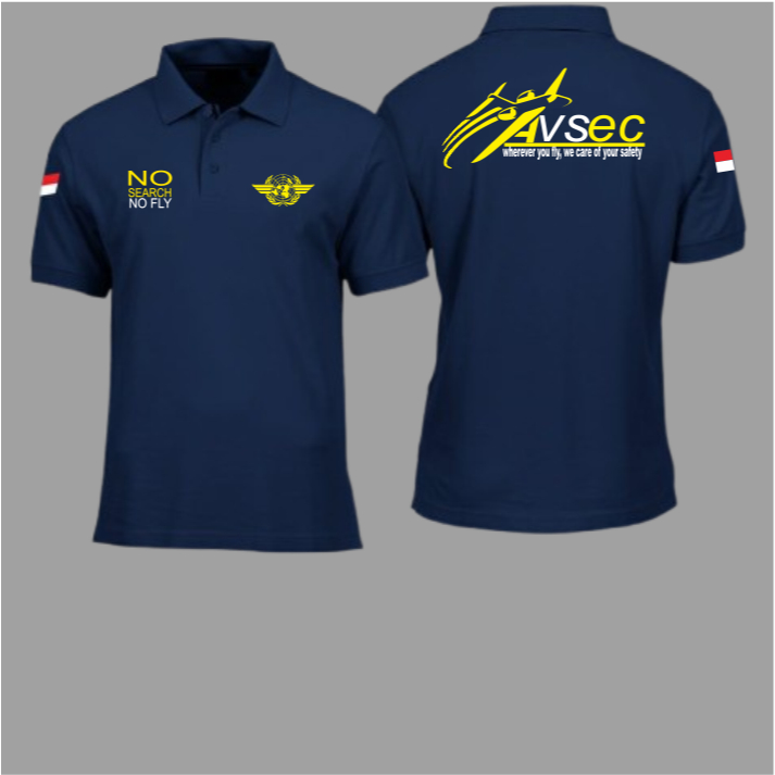 kaos kerah avsec terbaru lengan pendek/T-Shirt wangki pendek avsec