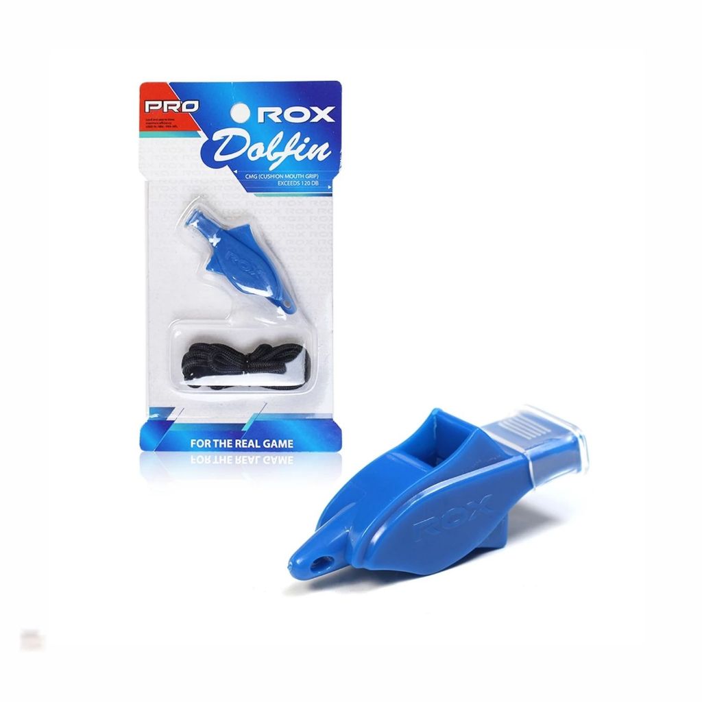 Pluit Peluit Rox Dolfin Dolphin Molten Pro Nyaring Warna Hitam/Biru sempritan wasit training Parkir 