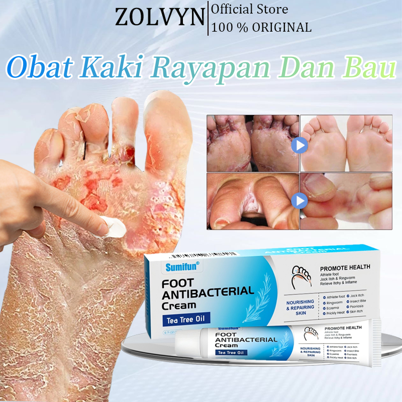 ZOLVYN Obat Kaki Rayapan Dan Bau obat jamur kaki antibacterial cream Obat Gatal Penghilang Bau Kaki 