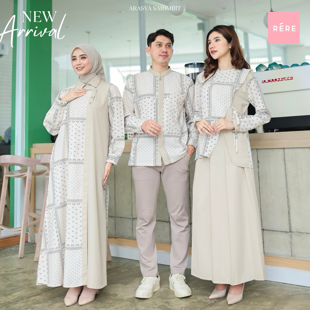 Rereyshop — AIRA ONE SET - One Set Rok Sarimbit - Couple Set - Sarimbit Keluarga Nyaman