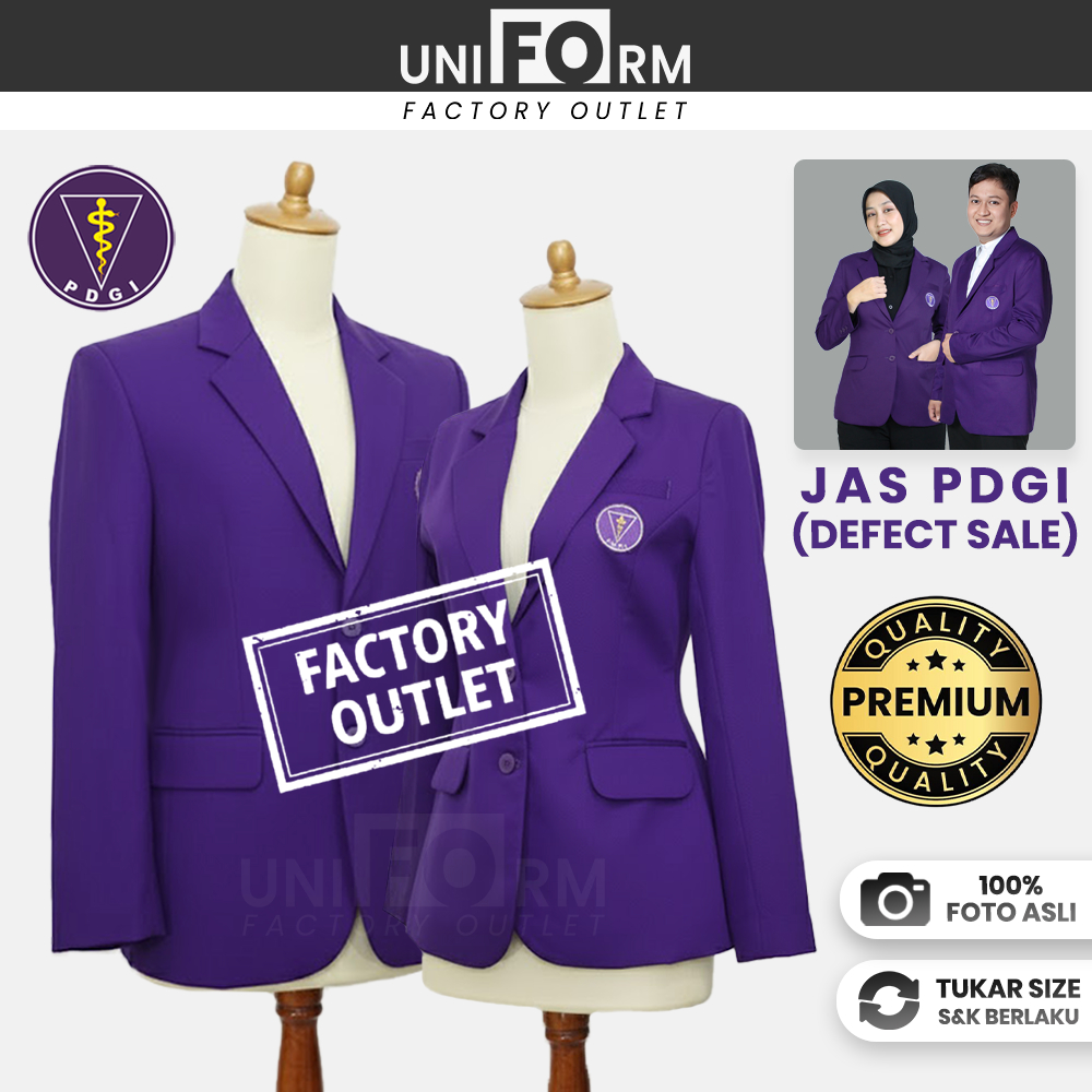 [DISKON Factory Outlet] Jas PDGI/ Jas Persatuan Dokter Gigi Indonesia/ Jas Ungu Dokter/ Jas PDGI Pri