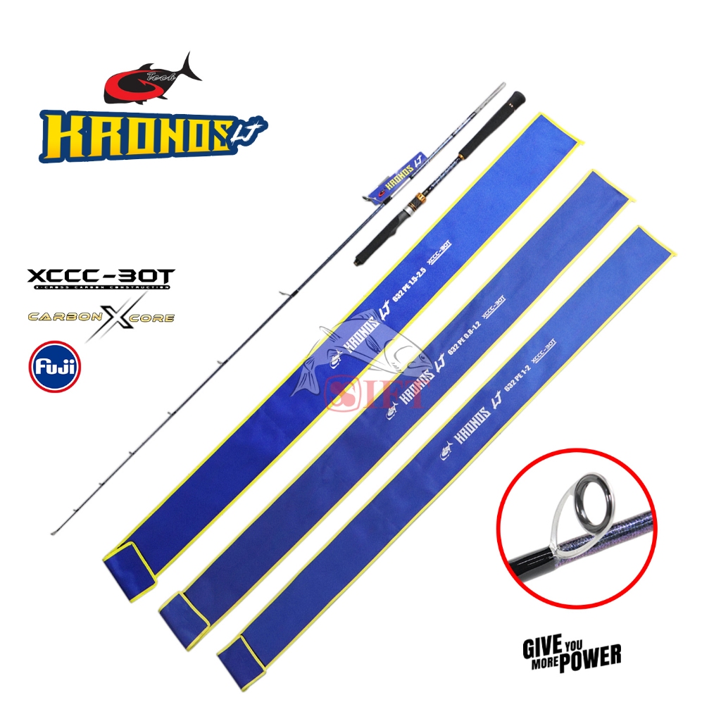 Joran G-TECH KRONOS LJ 190 PE 0.8-2.5 [2025] Fuji Guides + Seat | Light Jigging Spinning Dasaran Dan