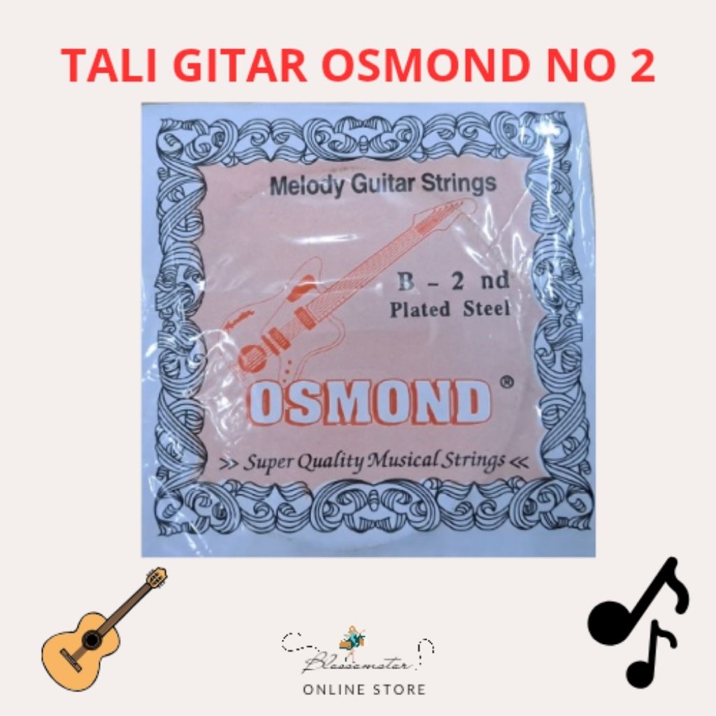 TALI GITAR OSMOND NO 2 / GUITAR STRINGS / TALI SENAR GITAR