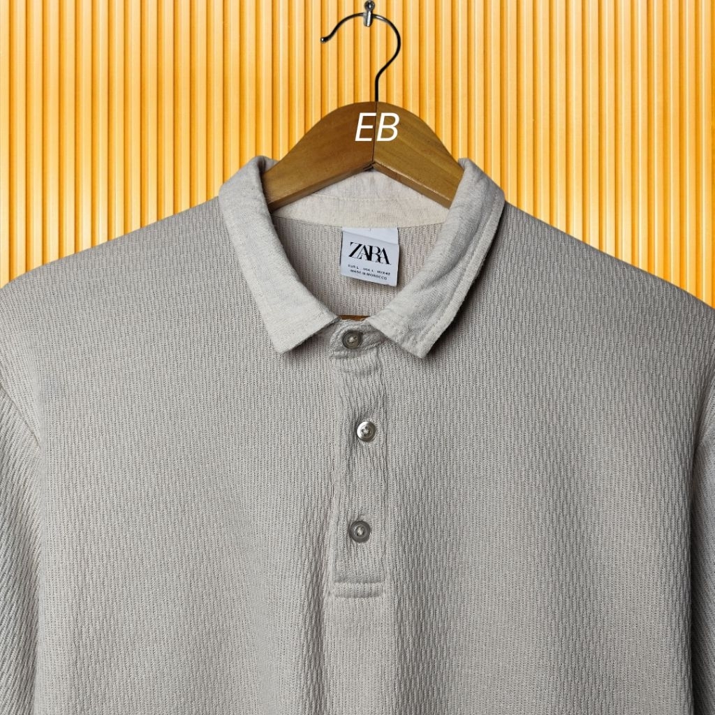 ZARA kaos kerah polo shirts pria