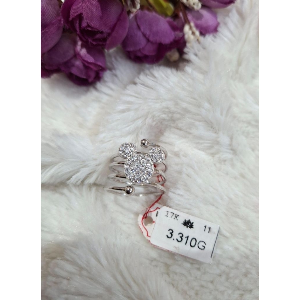 Cincin emas 75 mickey spiral