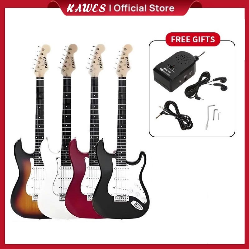 KAWES Gitar Elektrik Gitar Elektrik Anak Dan Dewasa  Gitar Elektrik Pemula Gitar Elektrik Rock Gitar