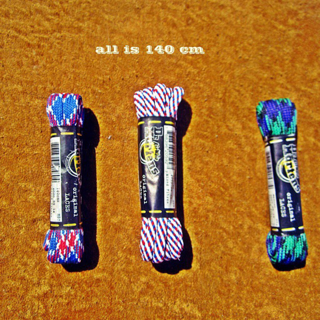 laces of Dr Martens 1460 8 Hole laces  Made in england  Length 140 cm  NOS new old stock  2 Variant 