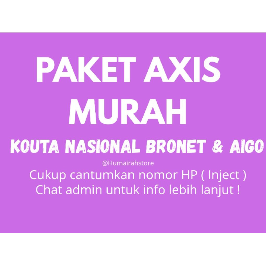 Paket Internet AXIS Murah