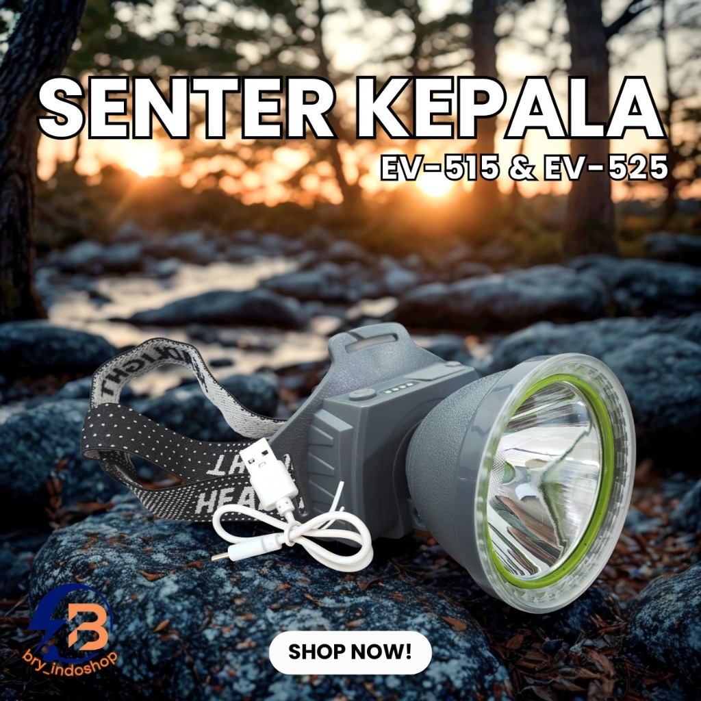 Senter Kepala 80 Watt & 100watt Super Terang Anti Air /Senter Kepala Led Zoom Senter Awet