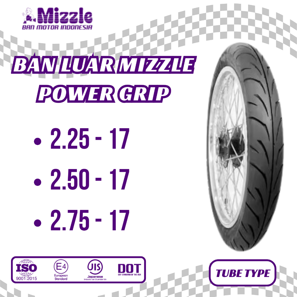 Ban Mizzle Power Grip 225 250 275 Ring 17 Tube Type
