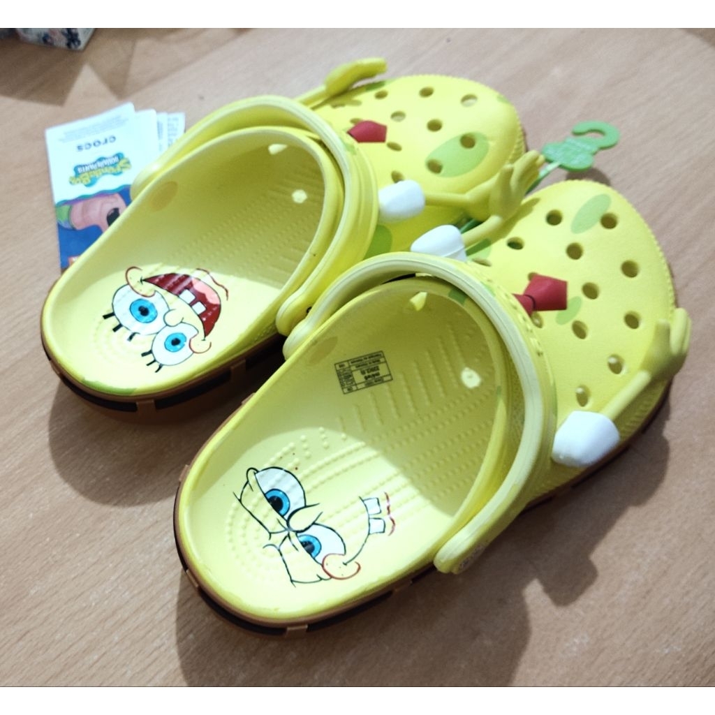Sandal Crocs Spongebob Clog / Patrick Clog / Sandal unisex / Sandal Crocs / Sandal perempuan/ Sandal
