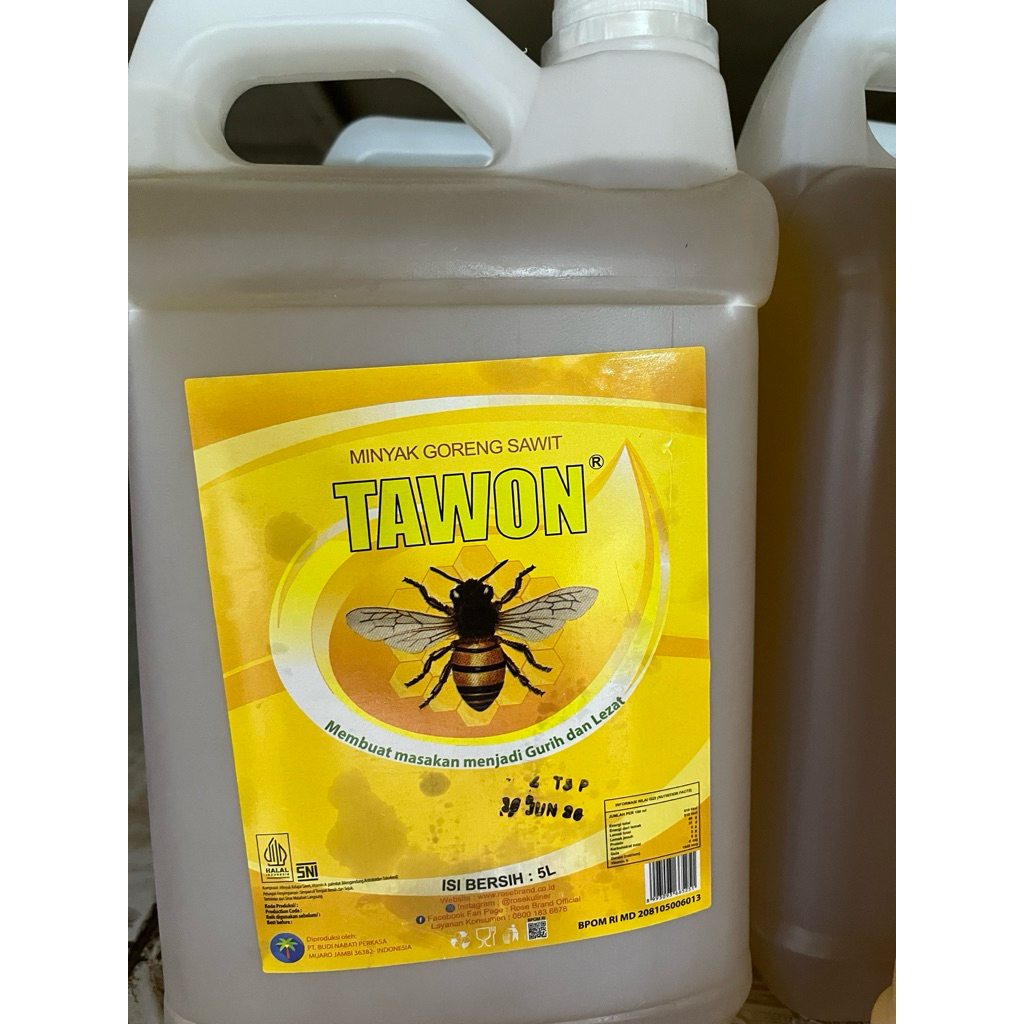 minyak goreng cap tawon 5 liter 127.000