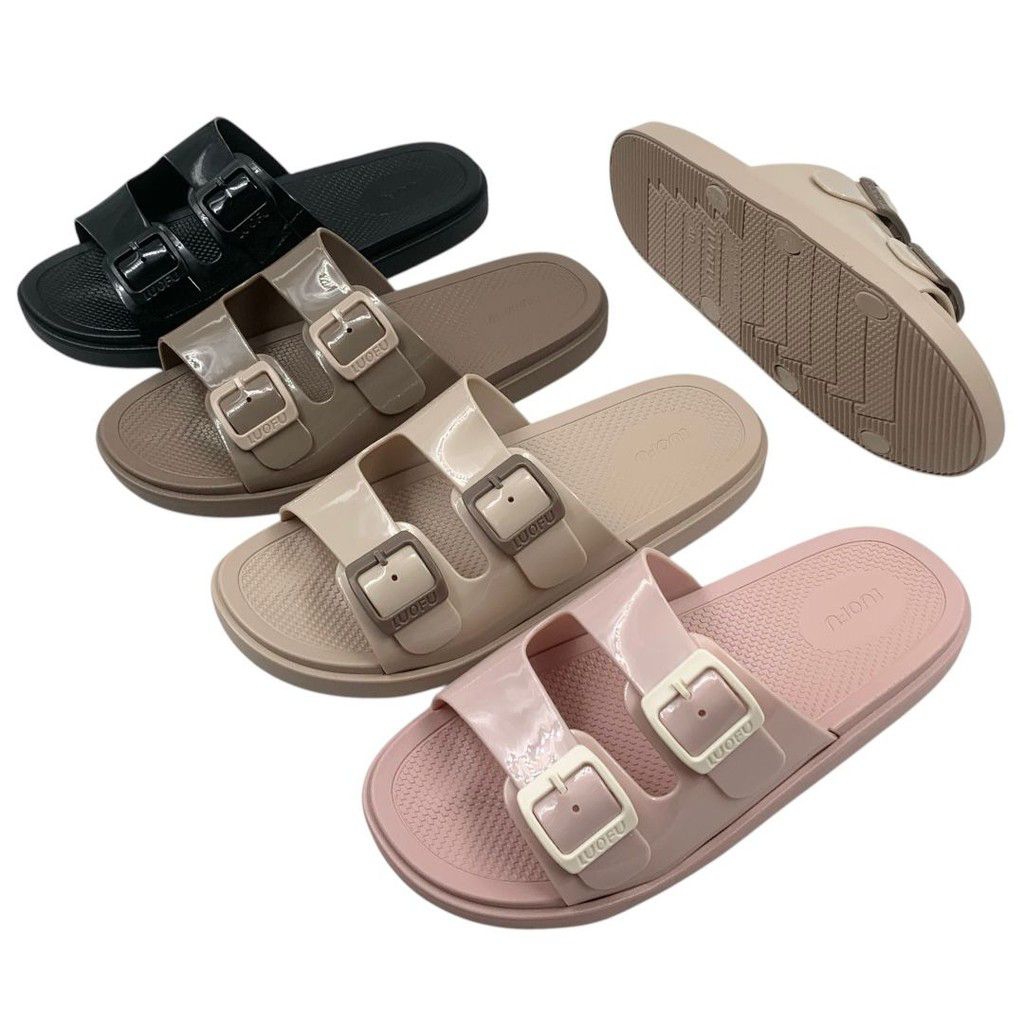 Sandal selop gesper wanita luofu SDL1567 sandal Luofu wanita F-2332A