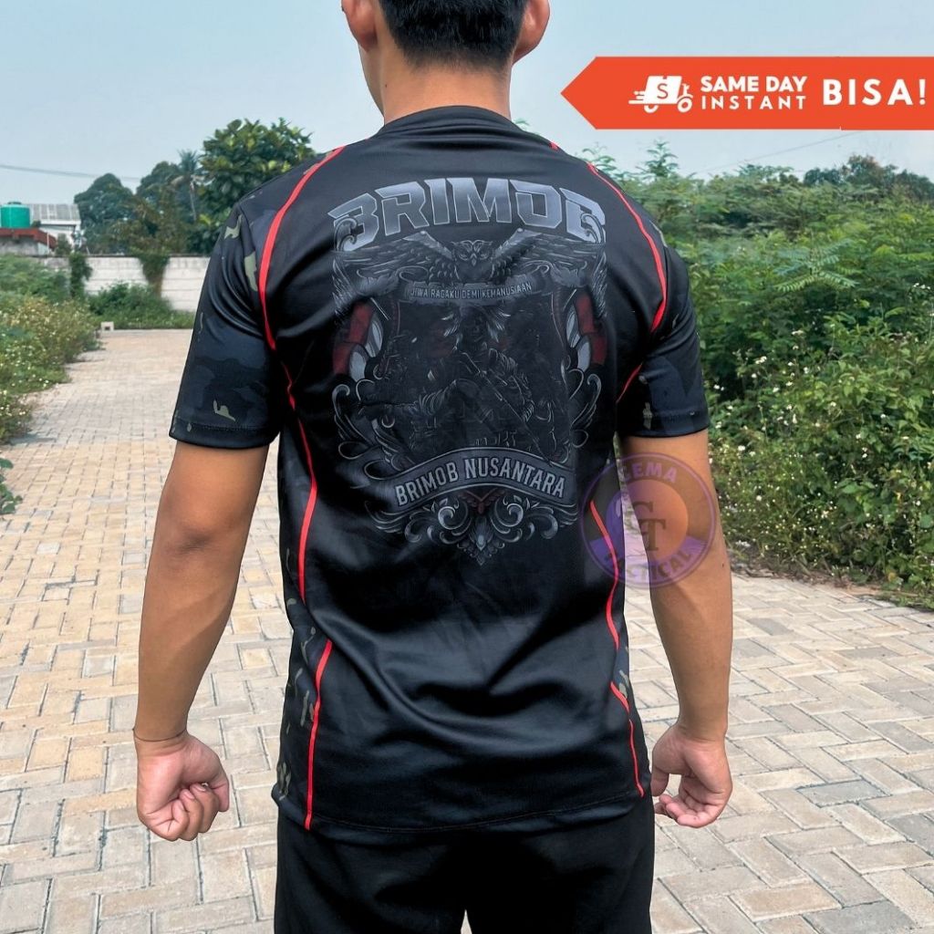 Kaos Jersey Sublim Tactical / Kaos Jersey Brimob Nusantara Pendek Panjang