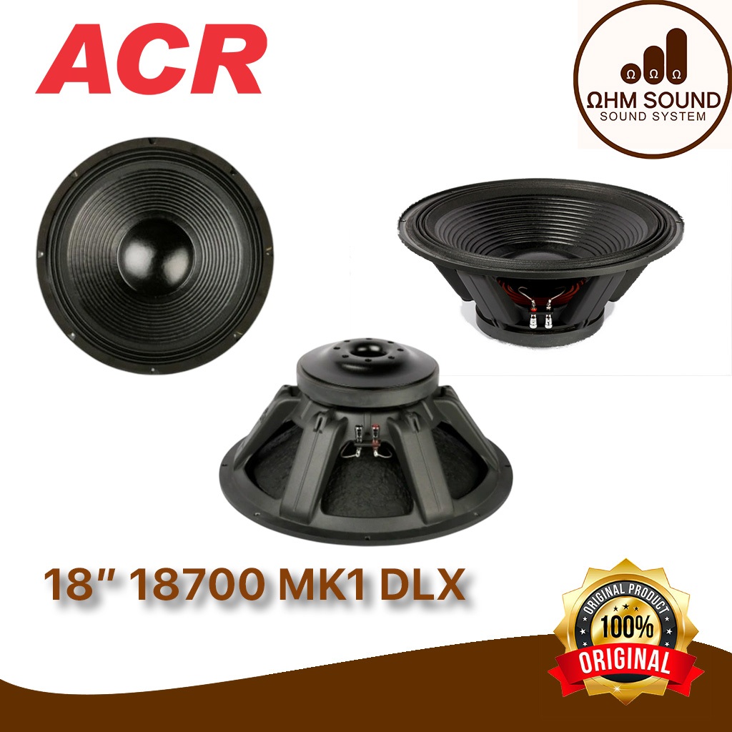 PROMO Speaker ACR 18" 18700 Mk1 DLX ACR SPEAKER 18inch 18700-MK1 DLX ORIGINAL