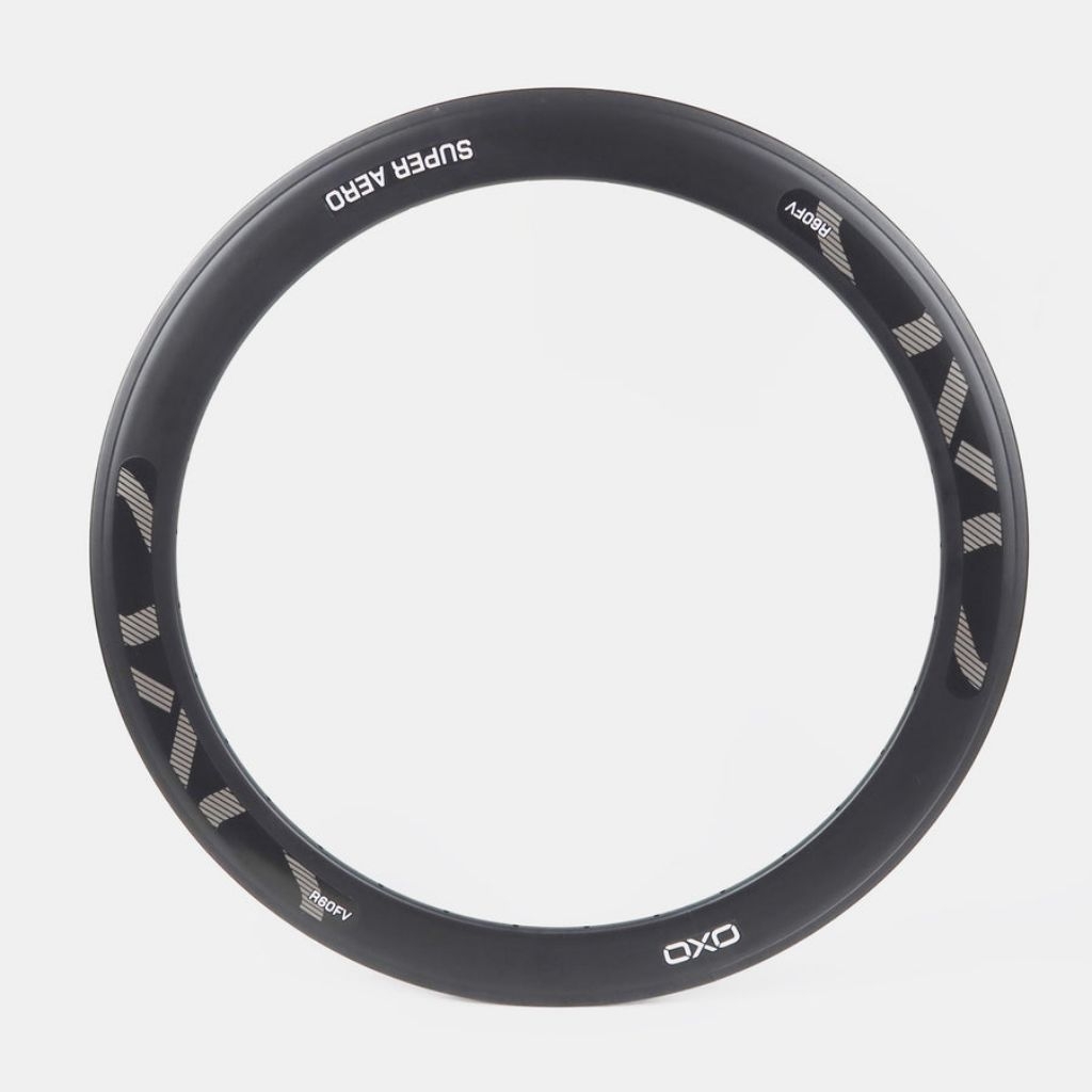 Rims Velg Rim Discbrake 700c Oxo R60FV 20H 24H 32H 36H 60 mm Hitam Abu 