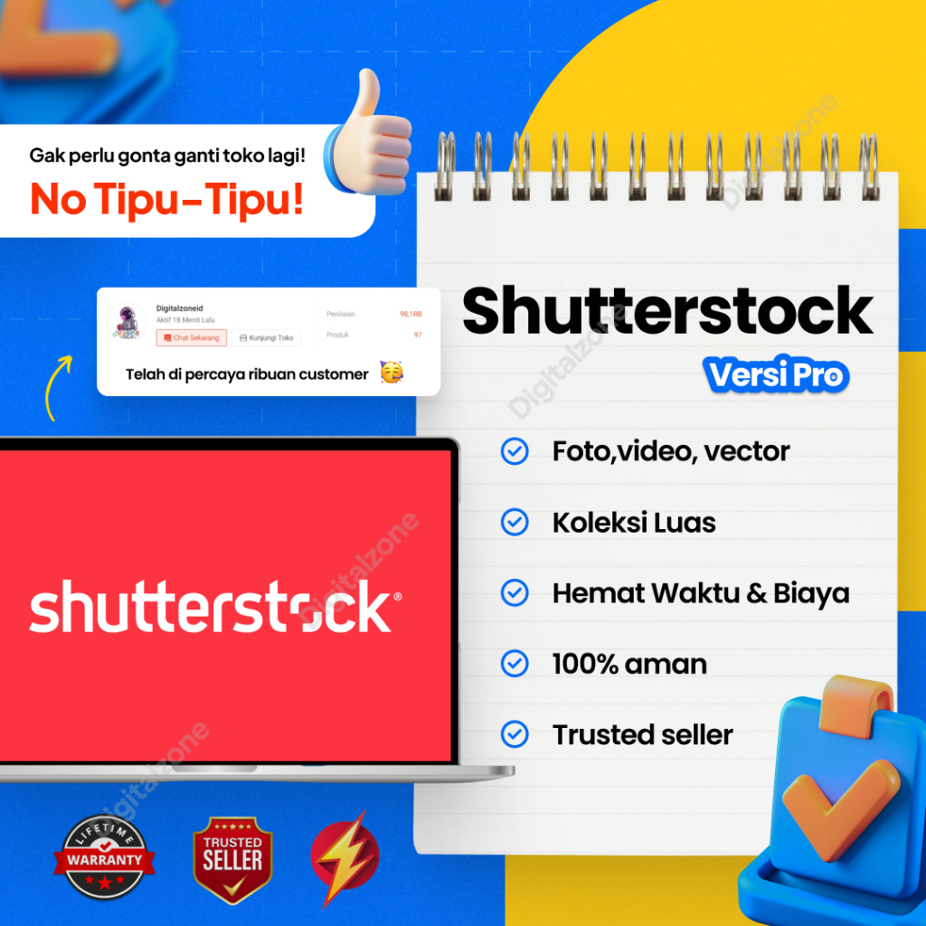 SHUTTERSTOCK PREMIUM 12 FILE 1 BULAN | SHUTTERSTOCK 1 BULAN