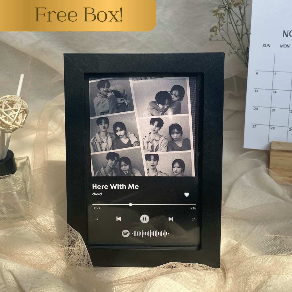 Music Frame Bingkai Foto Aesthetic Kado Ulang Tahun Cewek Gift Wisuda Kado Guru