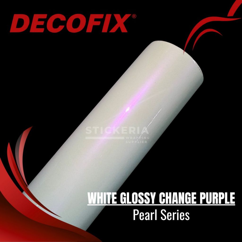 Sticker Putih Mutiara Lembayung Ungu Skotlet Putih Lembayung Ungu Stiker Lembayung Ungu