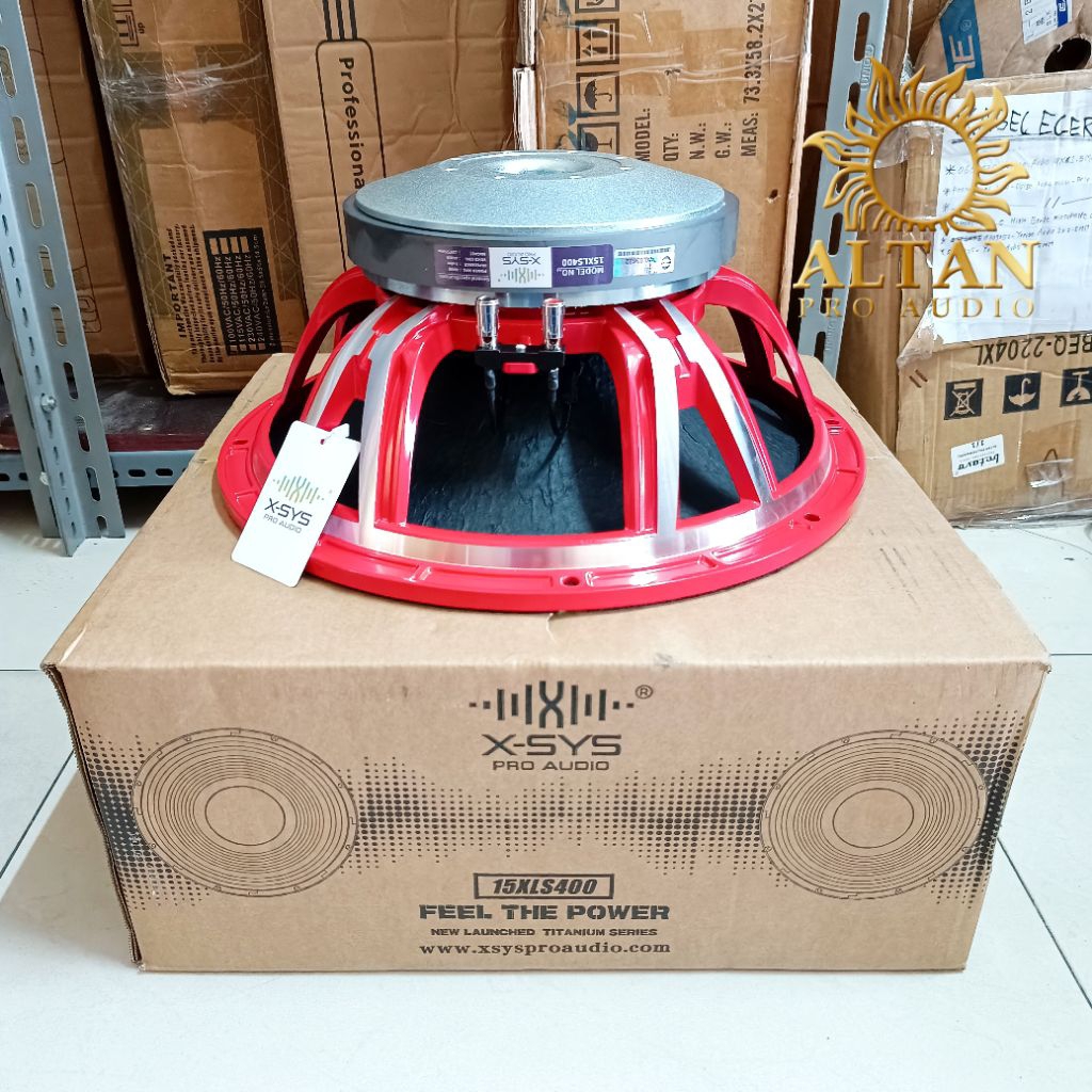 Speaker Komponen Xsys 15XLS400 Power 800 watt Voice Coil 4 inch Original Speaker Komponen 15 inch X-