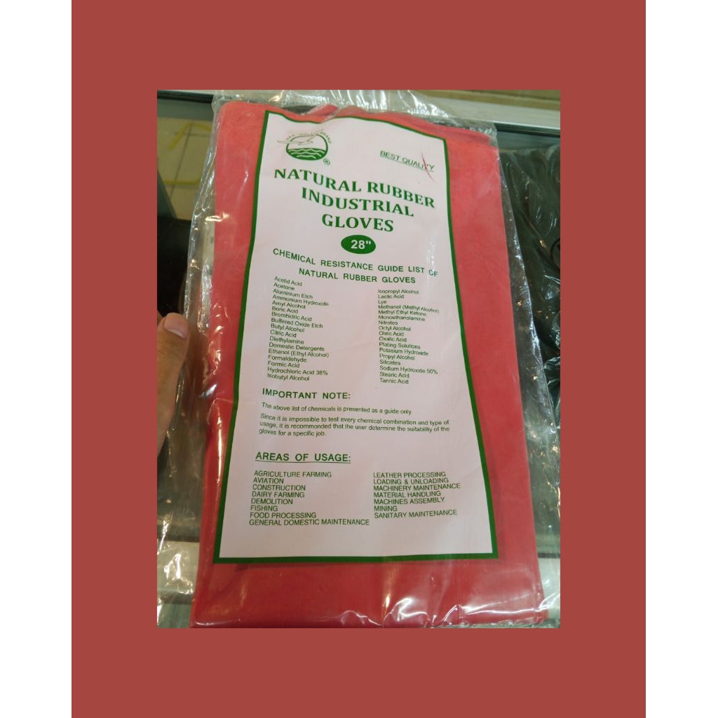 Sarung Tangan Karet/Natural rubber Industrial Rubber Gloves Seagull Brand